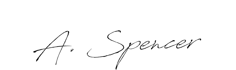 Make a beautiful signature design for name A. Spencer. With this signature (Antro_Vectra) style, you can create a handwritten signature for free. A. Spencer signature style 6 images and pictures png