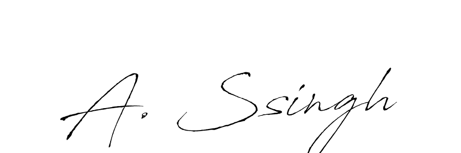 Create a beautiful signature design for name A. Ssingh. With this signature (Antro_Vectra) fonts, you can make a handwritten signature for free. A. Ssingh signature style 6 images and pictures png