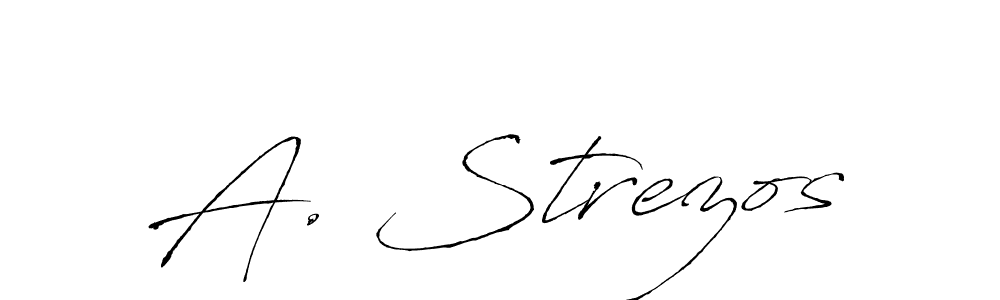 The best way (Antro_Vectra) to make a short signature is to pick only two or three words in your name. The name A. Strezos include a total of six letters. For converting this name. A. Strezos signature style 6 images and pictures png