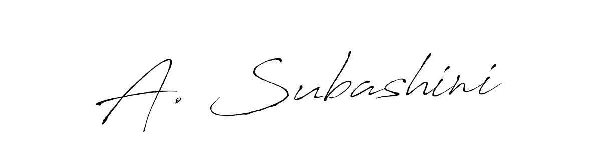 Also You can easily find your signature by using the search form. We will create A. Subashini name handwritten signature images for you free of cost using Antro_Vectra sign style. A. Subashini signature style 6 images and pictures png