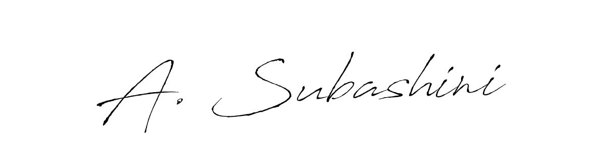 Antro_Vectra is a professional signature style that is perfect for those who want to add a touch of class to their signature. It is also a great choice for those who want to make their signature more unique. Get A. Subashini name to fancy signature for free. A. Subashini signature style 6 images and pictures png