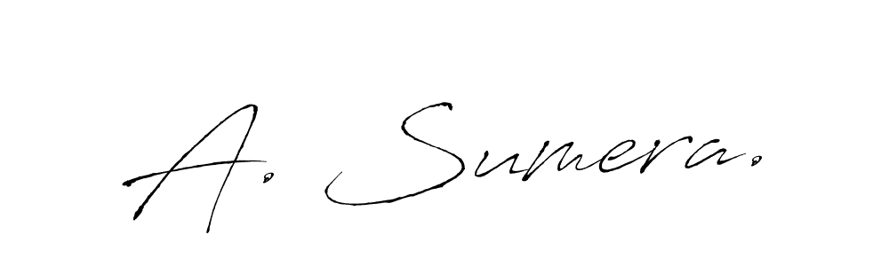 Also we have A. Sumera. name is the best signature style. Create professional handwritten signature collection using Antro_Vectra autograph style. A. Sumera. signature style 6 images and pictures png