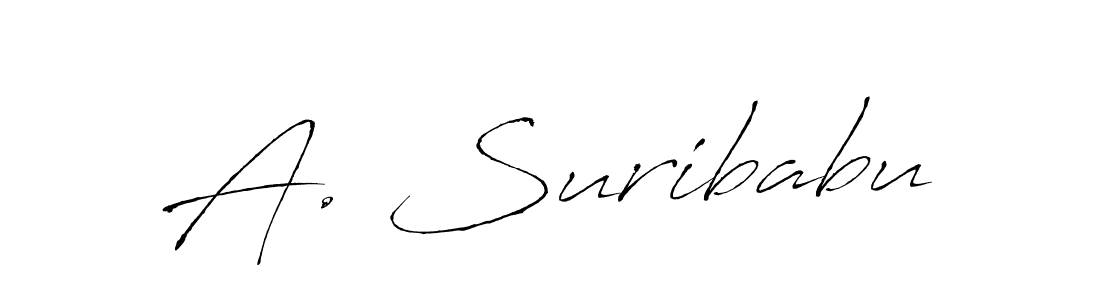 Design your own signature with our free online signature maker. With this signature software, you can create a handwritten (Antro_Vectra) signature for name A. Suribabu. A. Suribabu signature style 6 images and pictures png