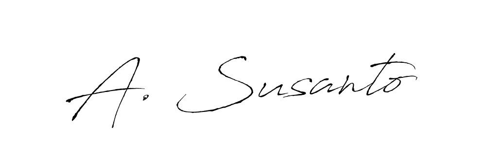 Make a beautiful signature design for name A. Susanto. Use this online signature maker to create a handwritten signature for free. A. Susanto signature style 6 images and pictures png