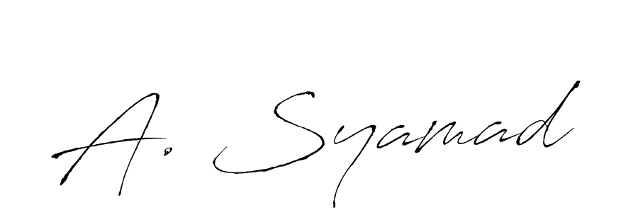 Here are the top 10 professional signature styles for the name A. Syamad. These are the best autograph styles you can use for your name. A. Syamad signature style 6 images and pictures png