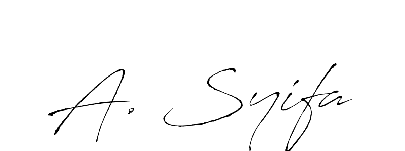 Best and Professional Signature Style for A. Syifa. Antro_Vectra Best Signature Style Collection. A. Syifa signature style 6 images and pictures png