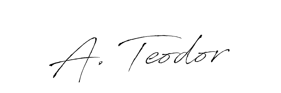 Use a signature maker to create a handwritten signature online. With this signature software, you can design (Antro_Vectra) your own signature for name A. Teodor. A. Teodor signature style 6 images and pictures png