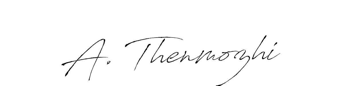 Use a signature maker to create a handwritten signature online. With this signature software, you can design (Antro_Vectra) your own signature for name A. Thenmozhi. A. Thenmozhi signature style 6 images and pictures png