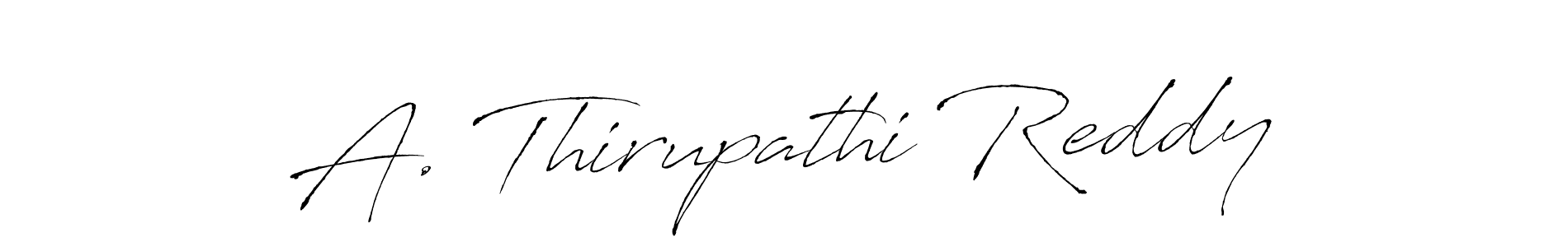 Make a beautiful signature design for name A. Thirupathi Reddy. With this signature (Antro_Vectra) style, you can create a handwritten signature for free. A. Thirupathi Reddy signature style 6 images and pictures png