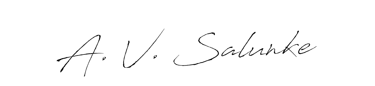 Once you've used our free online signature maker to create your best signature Antro_Vectra style, it's time to enjoy all of the benefits that A. V. Salunke name signing documents. A. V. Salunke signature style 6 images and pictures png