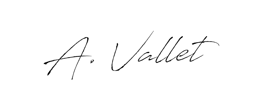 The best way (Antro_Vectra) to make a short signature is to pick only two or three words in your name. The name A. Vallet include a total of six letters. For converting this name. A. Vallet signature style 6 images and pictures png