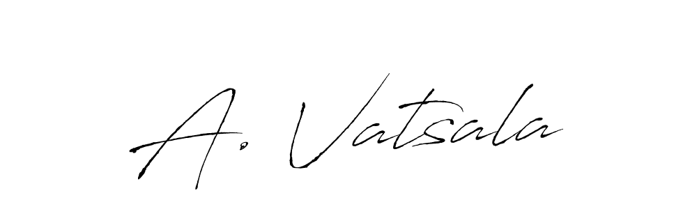 How to Draw A. Vatsala signature style? Antro_Vectra is a latest design signature styles for name A. Vatsala. A. Vatsala signature style 6 images and pictures png