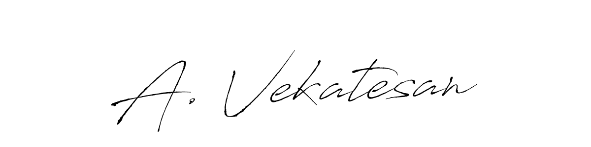 How to make A. Vekatesan name signature. Use Antro_Vectra style for creating short signs online. This is the latest handwritten sign. A. Vekatesan signature style 6 images and pictures png