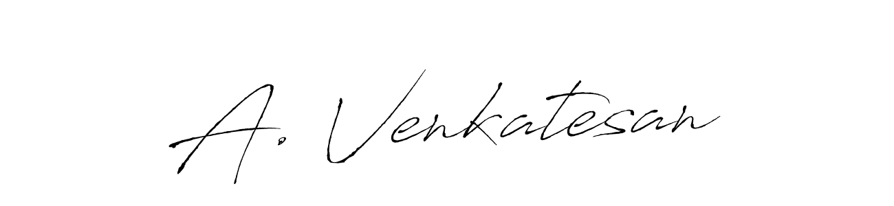 Design your own signature with our free online signature maker. With this signature software, you can create a handwritten (Antro_Vectra) signature for name A. Venkatesan. A. Venkatesan signature style 6 images and pictures png