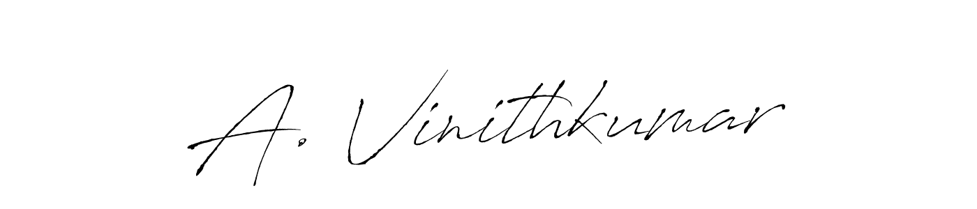 if you are searching for the best signature style for your name A. Vinithkumar. so please give up your signature search. here we have designed multiple signature styles  using Antro_Vectra. A. Vinithkumar signature style 6 images and pictures png
