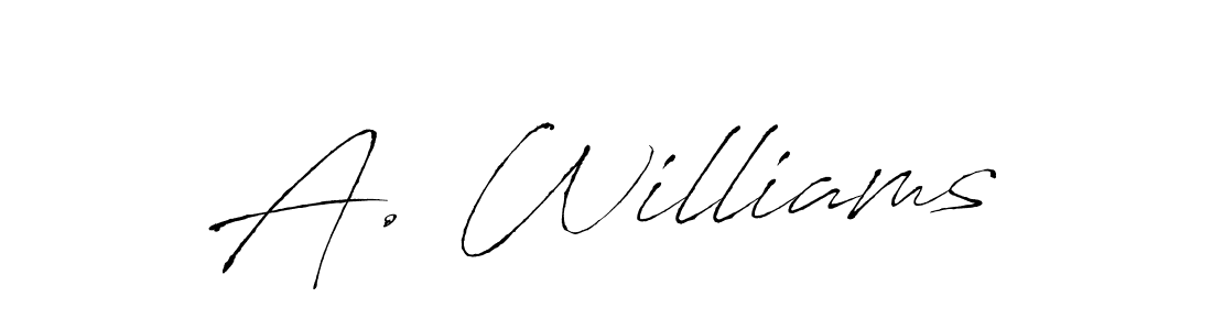 Best and Professional Signature Style for A. Williams. Antro_Vectra Best Signature Style Collection. A. Williams signature style 6 images and pictures png