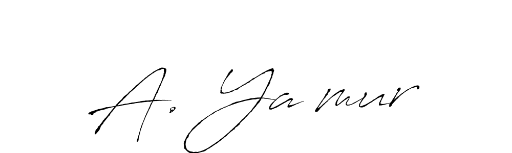 You should practise on your own different ways (Antro_Vectra) to write your name (A. Yağmur) in signature. don't let someone else do it for you. A. Yağmur signature style 6 images and pictures png