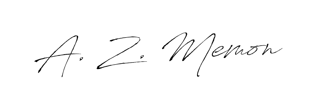Check out images of Autograph of A. Z. Memon name. Actor A. Z. Memon Signature Style. Antro_Vectra is a professional sign style online. A. Z. Memon signature style 6 images and pictures png