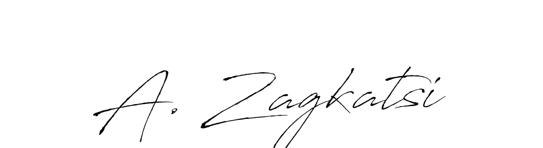 How to Draw A. Zagkatsi signature style? Antro_Vectra is a latest design signature styles for name A. Zagkatsi. A. Zagkatsi signature style 6 images and pictures png