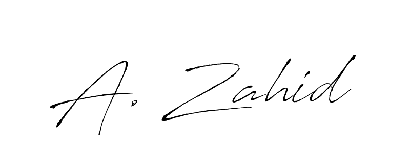 Similarly Antro_Vectra is the best handwritten signature design. Signature creator online .You can use it as an online autograph creator for name A. Zahid. A. Zahid signature style 6 images and pictures png