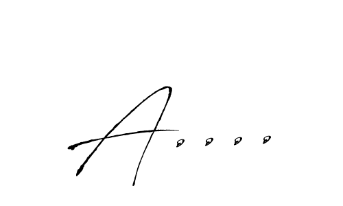 How to make A.... signature? Antro_Vectra is a professional autograph style. Create handwritten signature for A.... name. A.... signature style 6 images and pictures png