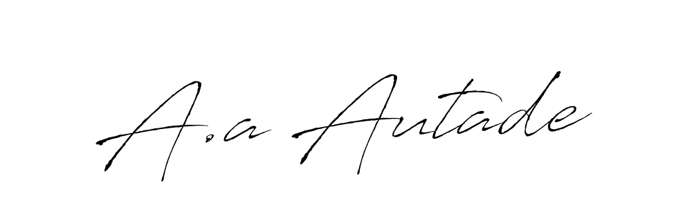 Also we have A.a Autade name is the best signature style. Create professional handwritten signature collection using Antro_Vectra autograph style. A.a Autade signature style 6 images and pictures png