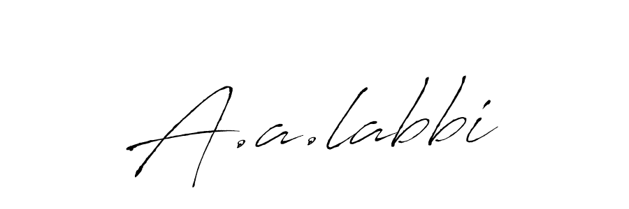 Create a beautiful signature design for name A.a.labbi. With this signature (Antro_Vectra) fonts, you can make a handwritten signature for free. A.a.labbi signature style 6 images and pictures png
