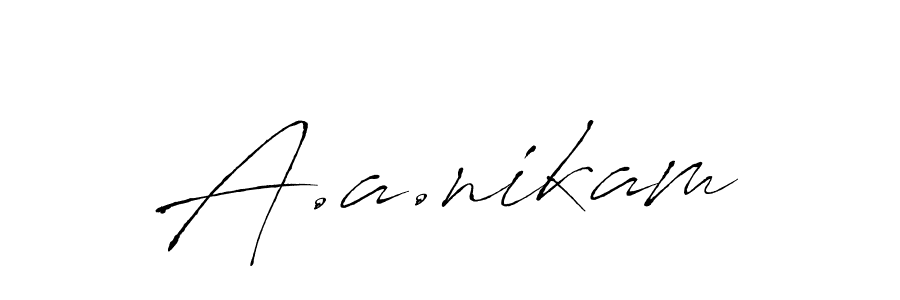 Also we have A.a.nikam name is the best signature style. Create professional handwritten signature collection using Antro_Vectra autograph style. A.a.nikam signature style 6 images and pictures png