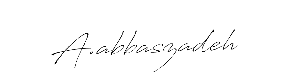 Design your own signature with our free online signature maker. With this signature software, you can create a handwritten (Antro_Vectra) signature for name A.abbaszadeh. A.abbaszadeh signature style 6 images and pictures png