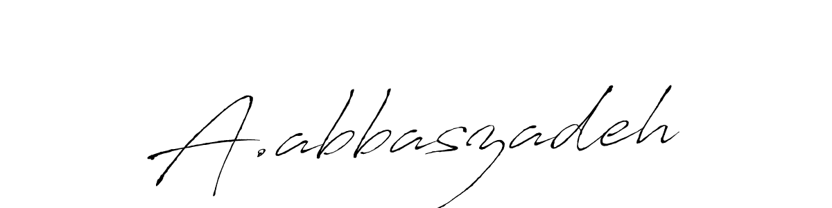 Make a short A.abbaszadeh signature style. Manage your documents anywhere anytime using Antro_Vectra. Create and add eSignatures, submit forms, share and send files easily. A.abbaszadeh signature style 6 images and pictures png