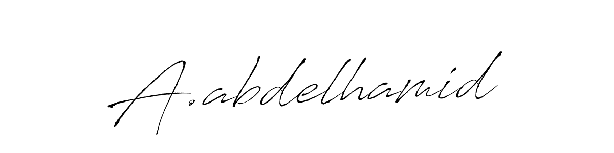 if you are searching for the best signature style for your name A.abdelhamid. so please give up your signature search. here we have designed multiple signature styles  using Antro_Vectra. A.abdelhamid signature style 6 images and pictures png