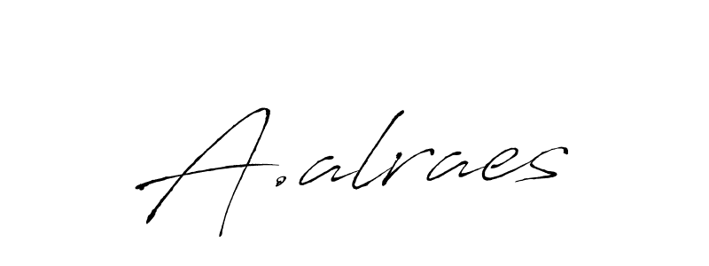 Create a beautiful signature design for name A.alraes. With this signature (Antro_Vectra) fonts, you can make a handwritten signature for free. A.alraes signature style 6 images and pictures png
