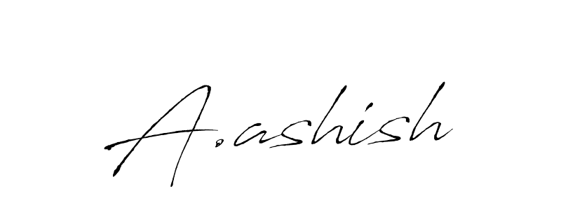 Design your own signature with our free online signature maker. With this signature software, you can create a handwritten (Antro_Vectra) signature for name A.ashish. A.ashish signature style 6 images and pictures png