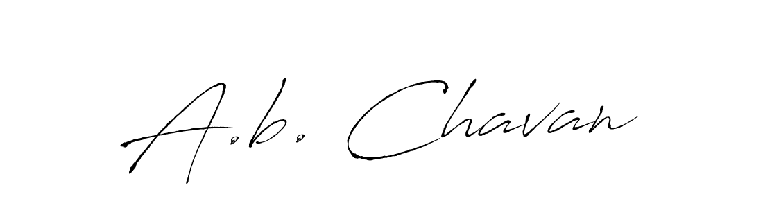The best way (Antro_Vectra) to make a short signature is to pick only two or three words in your name. The name A.b. Chavan include a total of six letters. For converting this name. A.b. Chavan signature style 6 images and pictures png