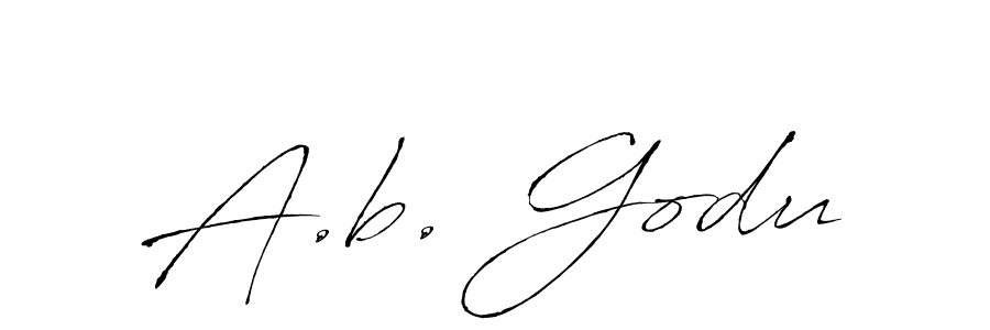 Also we have A.b. Godu name is the best signature style. Create professional handwritten signature collection using Antro_Vectra autograph style. A.b. Godu signature style 6 images and pictures png