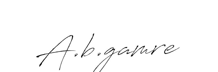 Also we have A.b.gamre name is the best signature style. Create professional handwritten signature collection using Antro_Vectra autograph style. A.b.gamre signature style 6 images and pictures png