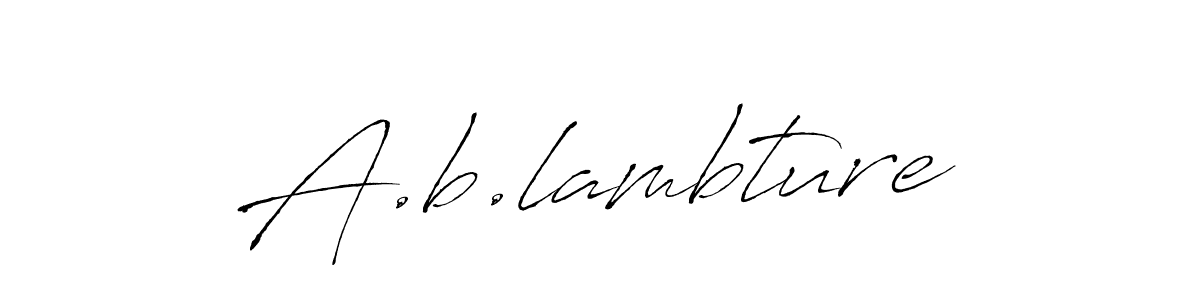 The best way (Antro_Vectra) to make a short signature is to pick only two or three words in your name. The name A.b.lambture include a total of six letters. For converting this name. A.b.lambture signature style 6 images and pictures png