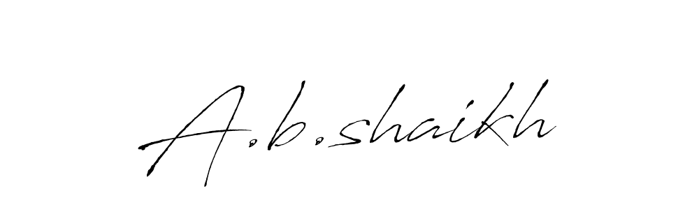 How to make A.b.shaikh name signature. Use Antro_Vectra style for creating short signs online. This is the latest handwritten sign. A.b.shaikh signature style 6 images and pictures png