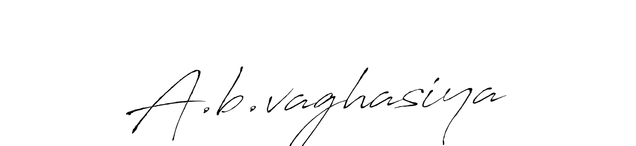 Use a signature maker to create a handwritten signature online. With this signature software, you can design (Antro_Vectra) your own signature for name A.b.vaghasiya. A.b.vaghasiya signature style 6 images and pictures png