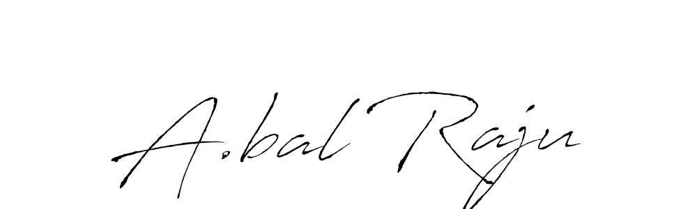 How to make A.bal Raju signature? Antro_Vectra is a professional autograph style. Create handwritten signature for A.bal Raju name. A.bal Raju signature style 6 images and pictures png