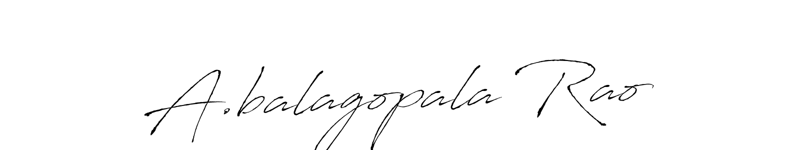 A.balagopala Rao stylish signature style. Best Handwritten Sign (Antro_Vectra) for my name. Handwritten Signature Collection Ideas for my name A.balagopala Rao. A.balagopala Rao signature style 6 images and pictures png