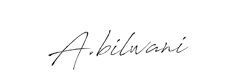 Use a signature maker to create a handwritten signature online. With this signature software, you can design (Antro_Vectra) your own signature for name A.bilwani. A.bilwani signature style 6 images and pictures png