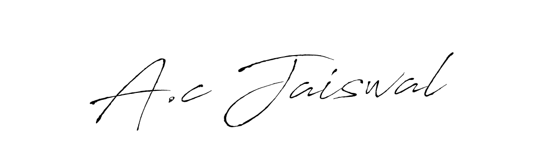 Use a signature maker to create a handwritten signature online. With this signature software, you can design (Antro_Vectra) your own signature for name A.c Jaiswal. A.c Jaiswal signature style 6 images and pictures png