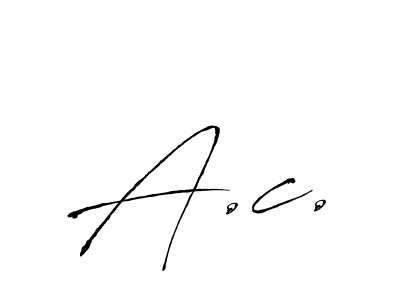 How to make A.c. signature? Antro_Vectra is a professional autograph style. Create handwritten signature for A.c. name. A.c. signature style 6 images and pictures png