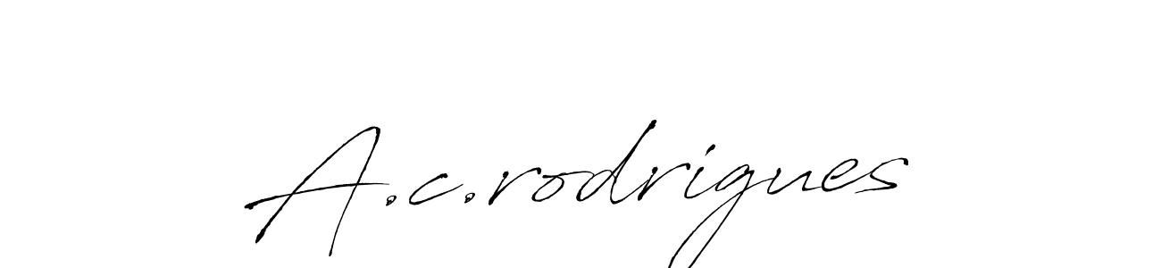 Also we have A.c.rodrigues name is the best signature style. Create professional handwritten signature collection using Antro_Vectra autograph style. A.c.rodrigues signature style 6 images and pictures png