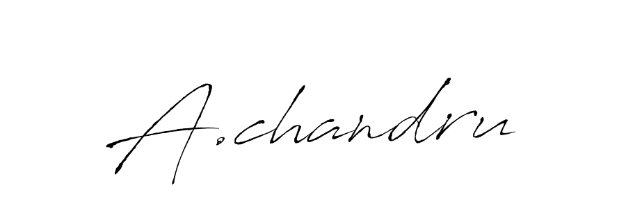 Make a beautiful signature design for name A.chandru. With this signature (Antro_Vectra) style, you can create a handwritten signature for free. A.chandru signature style 6 images and pictures png