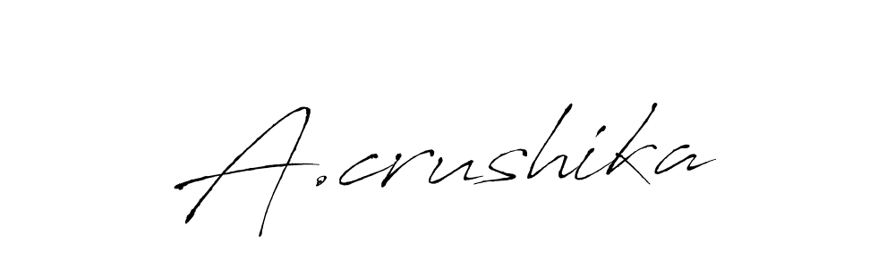 Here are the top 10 professional signature styles for the name A.crushika. These are the best autograph styles you can use for your name. A.crushika signature style 6 images and pictures png
