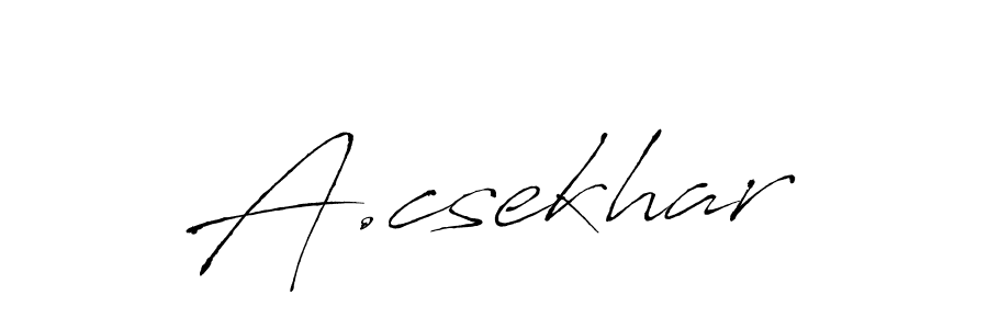 How to make A.csekhar signature? Antro_Vectra is a professional autograph style. Create handwritten signature for A.csekhar name. A.csekhar signature style 6 images and pictures png