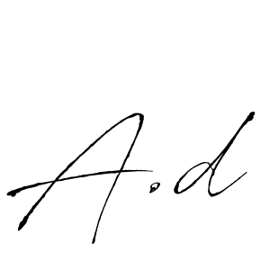 This is the best signature style for the A.d name. Also you like these signature font (Antro_Vectra). Mix name signature. A.d signature style 6 images and pictures png
