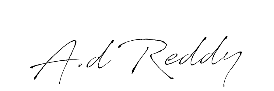 Use a signature maker to create a handwritten signature online. With this signature software, you can design (Antro_Vectra) your own signature for name A.d Reddy. A.d Reddy signature style 6 images and pictures png